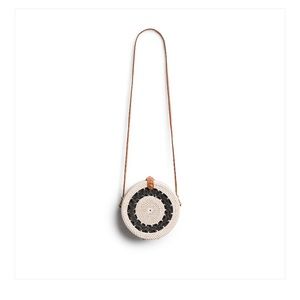 Street Level Crossbody Circle Rattan